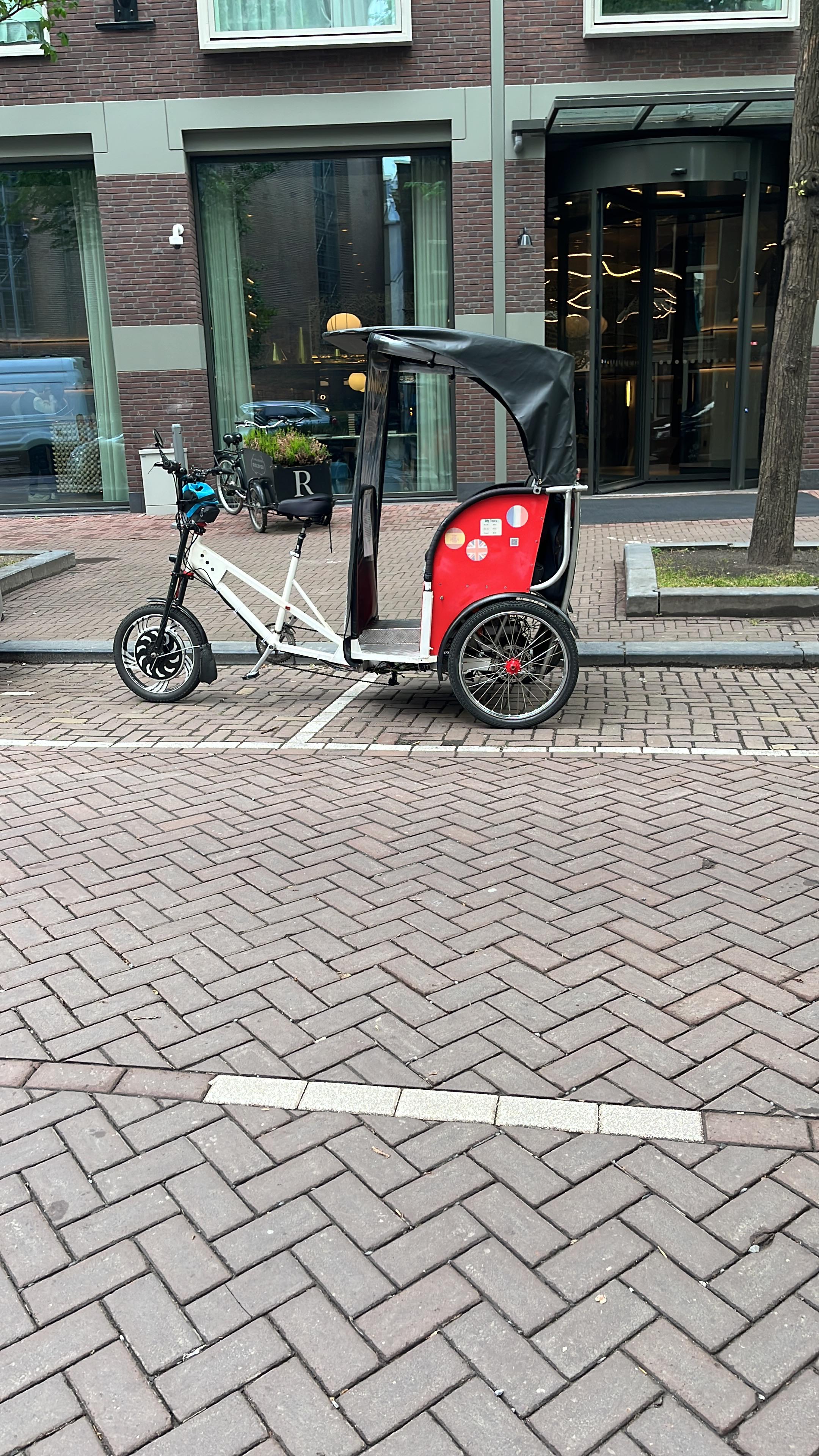 Riksza w Amsterdamie